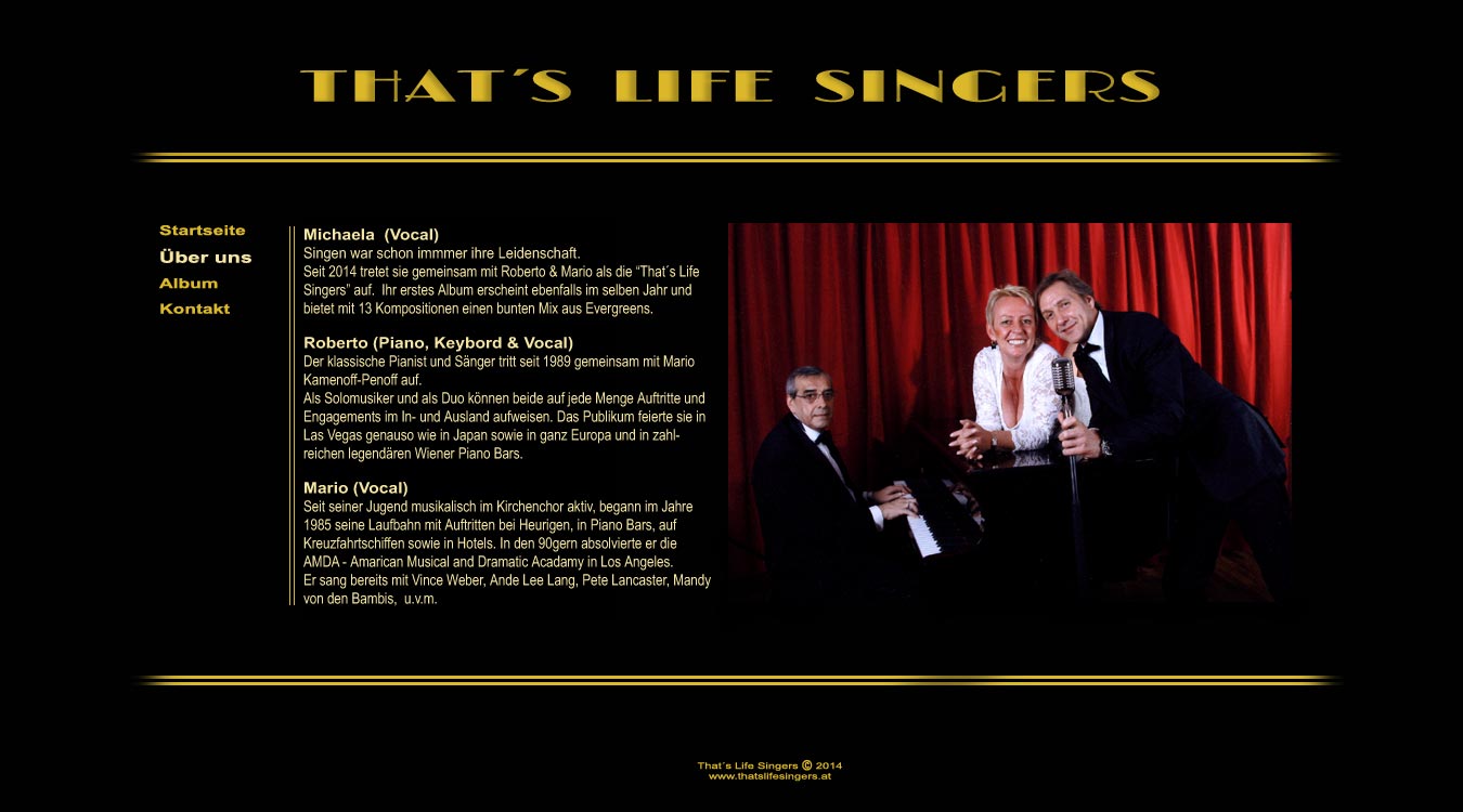 Thats Life Singers - &Uuml;ber uns